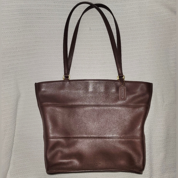 Vintage Coach Tribeca Mohogany Leather Tote Bag - Picture 16 of 16
